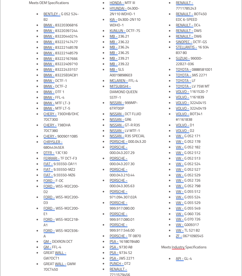 WOLF TAM SENTETİK ATF ÇİFT KAVRAMALI DCT OTOMATİK ŞANZIMAN YAĞI ECOTEC DSG FLUID 1L