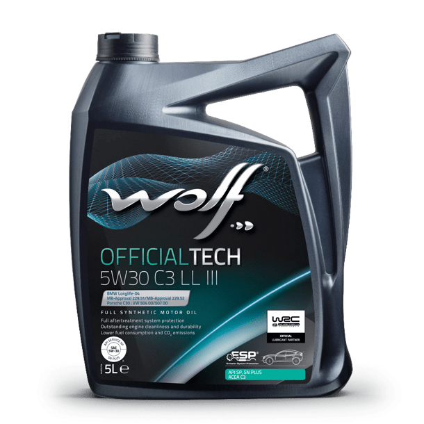 WOLF MOTOR YAĞI OFFICIALTECH 5W30 C3 LL III 205L