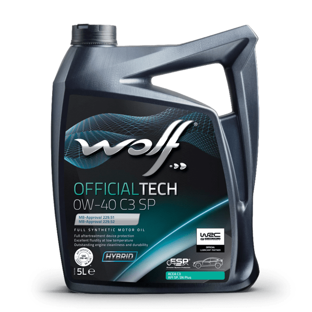 WOLF MOTOR YAĞI OFFICIALTECH 0W-40 C3 SP 205L