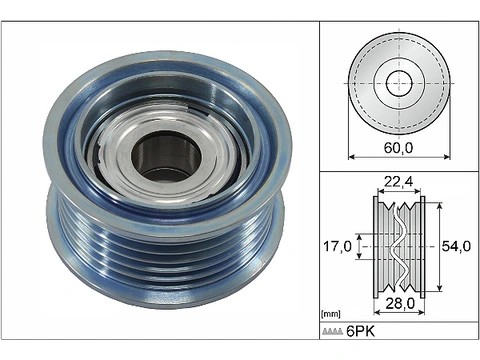 VW TOUAREG AMAROK A8 3.0 TDI ALTERNATÖR KASNAĞI 059903341AH